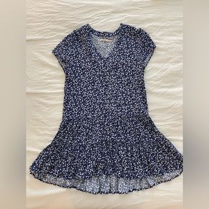 Size M Blue & White Floral Dress